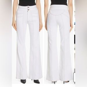 Veronica Beard white Farrah jeans